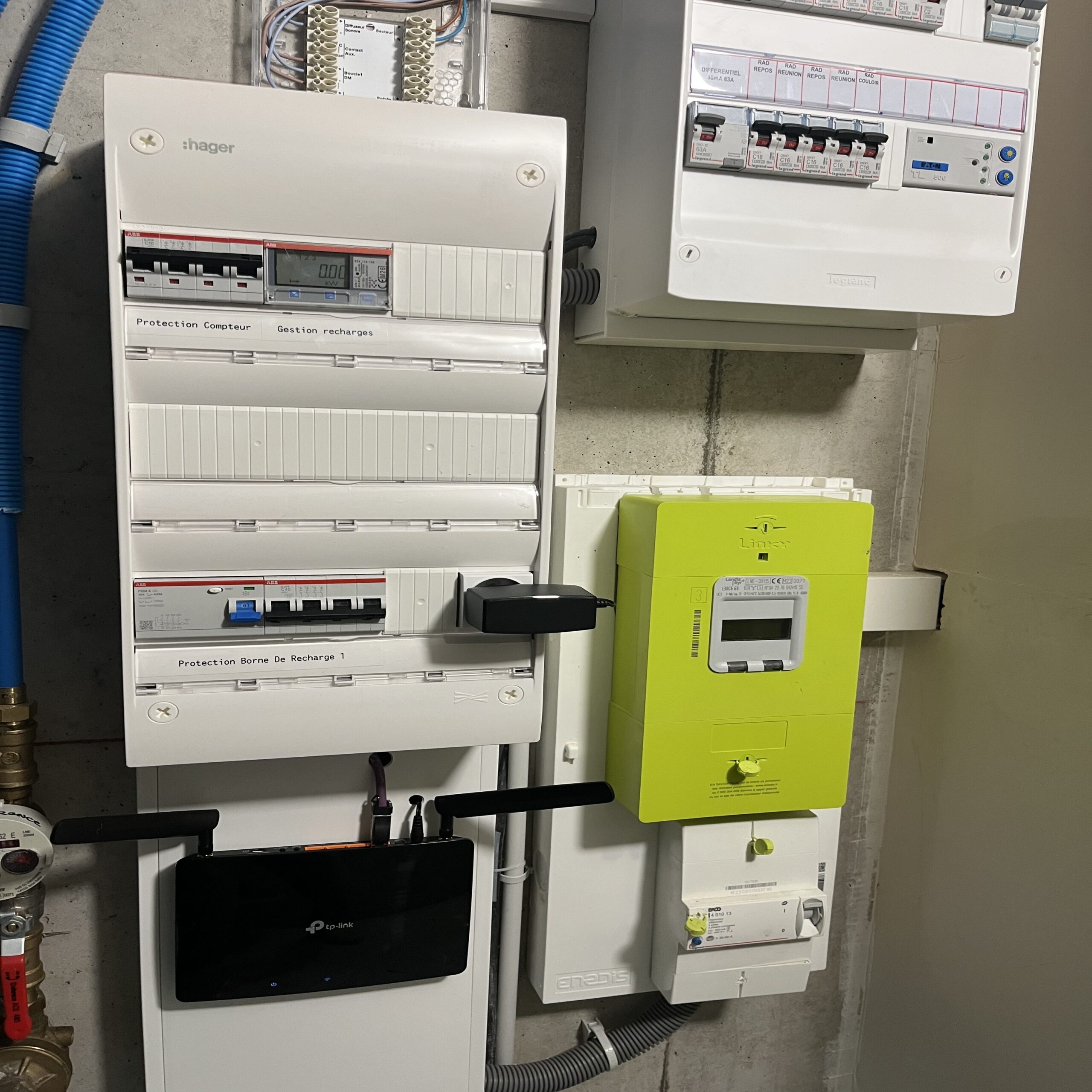 Tableau électrique et protections IRVE