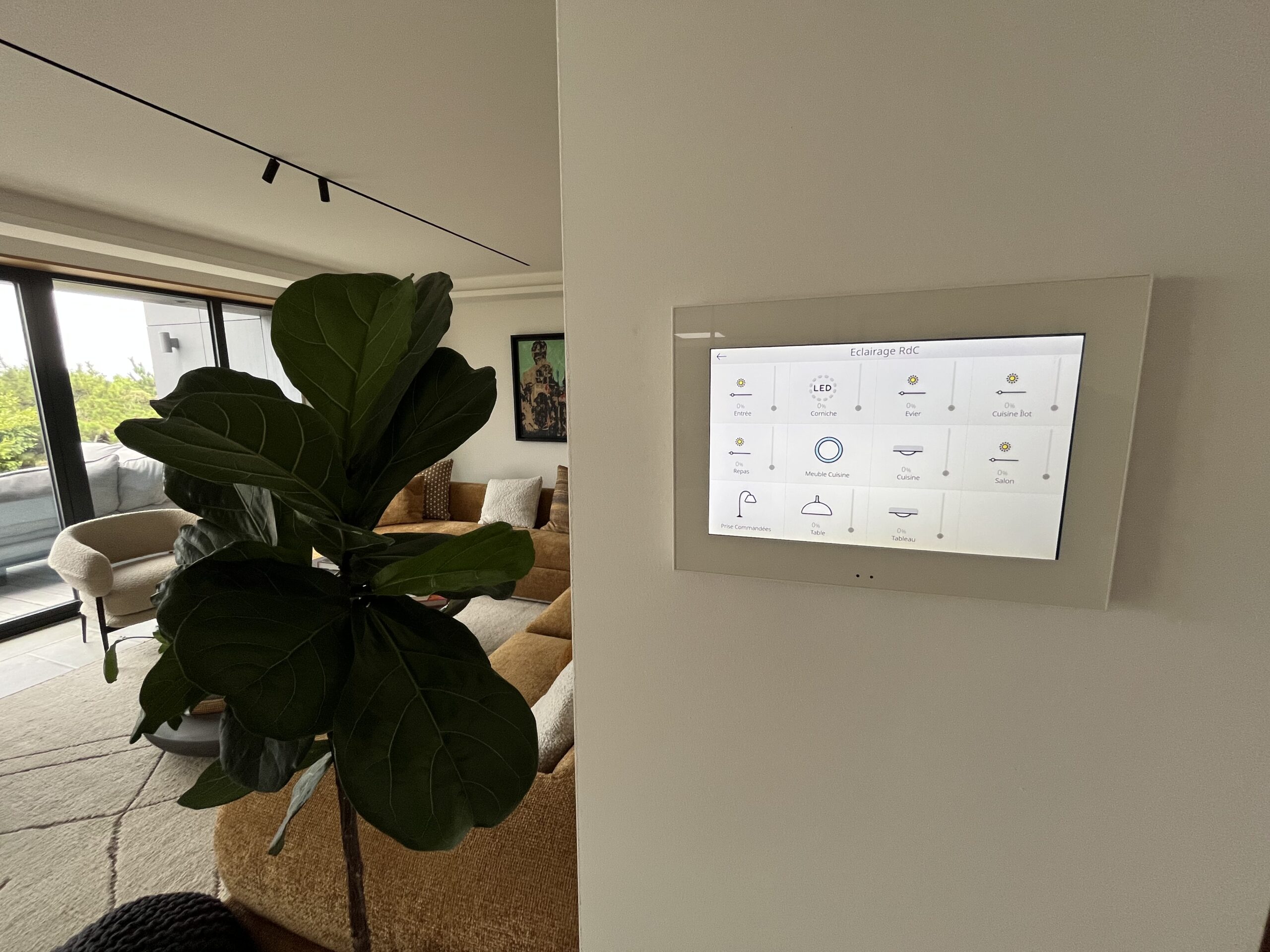 Supervision domotique KNX centralisée dans une maison à Pleumeur-Bodou